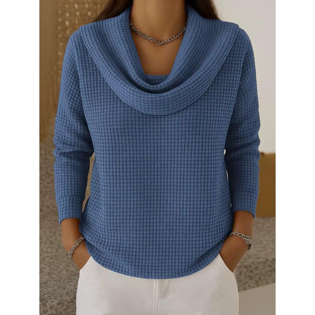 Solid Color Casual Loose T-shirts For Woman Vintage Women's Oversized T-shirt Long Sleeve Tees Fashion Female Tops