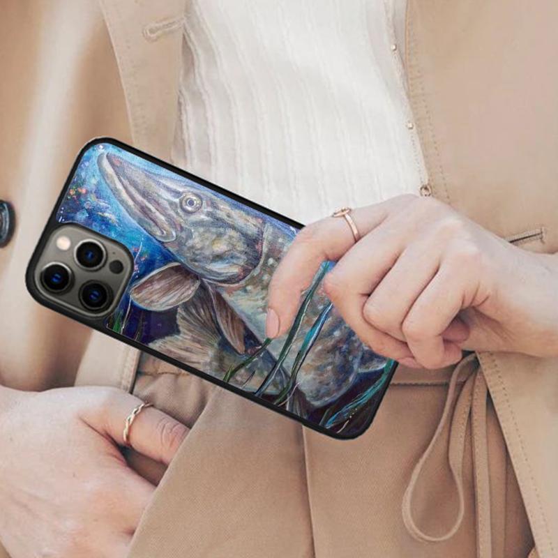 

Northern Pike Magnetic Phone Case For APPLE iPhone 17 Air 16 14 13 12 Pro Max 15 Plus Wireless Charge With MagSafe Cover iPhone 13mini