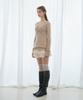 Leijeumiya Aisa Mohair Shirred Knit [Mocha Mousse]