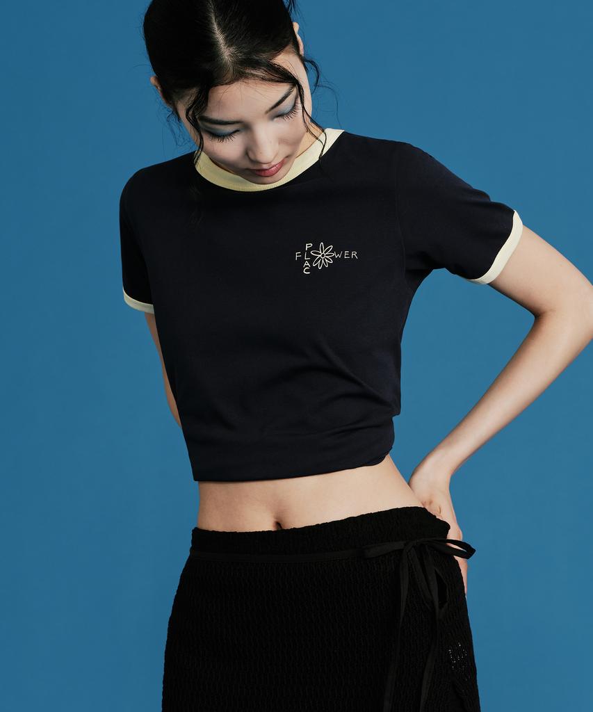 PLAC WOMEN Flower Short Sleeve T-Shirt_3 Colors