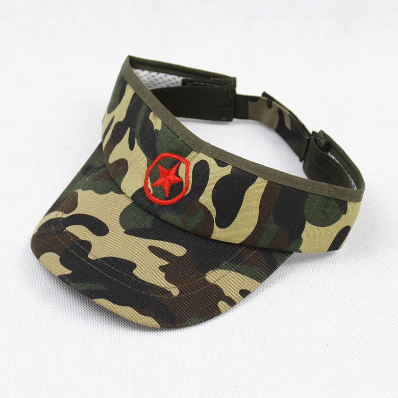 Children's Military-Style Sun Hat with Five-Pointed Star Camouflage – Summer Sun Protection Cap