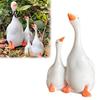 Small Decorative Figures for Indoor Landscaping Double Duck Figurine, Resin Micro Landscape Ornaments, Waterproof Miniature Animal Sculptures