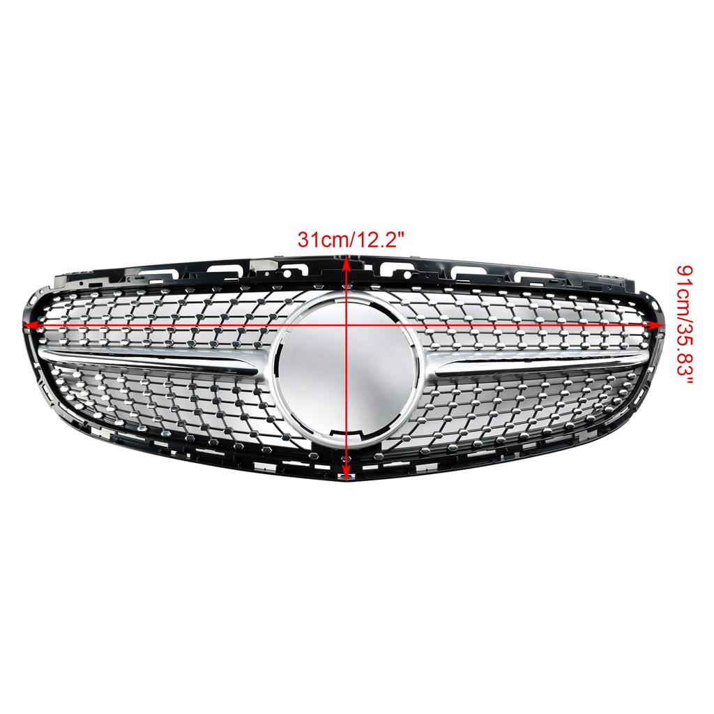 Diamant Frontstoßstangengitter Grill Passend für Mercedes E-Klasse W212 2013-2016 Facelift