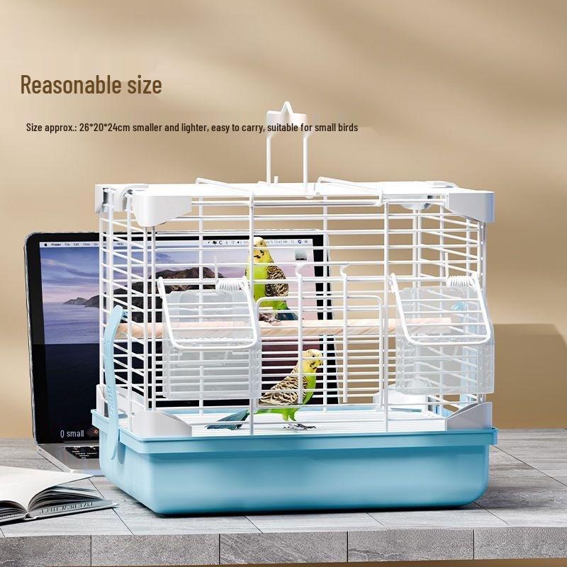 New Style Ornamental Metal Parrot Cage - Single Layer for Budgerigar, Cockatiel, Finch, and Tiger-skin Birds