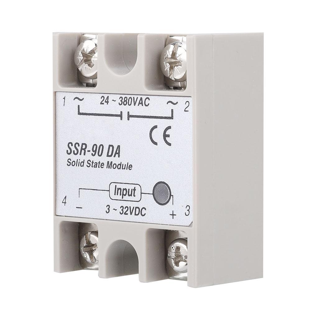 SSR90DA 90A Solid State Relay Module SSR DC AC Input 332V DC