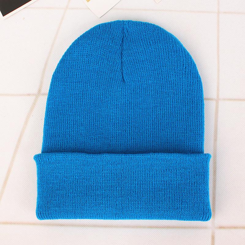 Adult Thick Warm Rabbit Fur Beanie Cap Men Women Solid Knitte Hat Solid Multi Colors Skullies Ski Hip Hop
