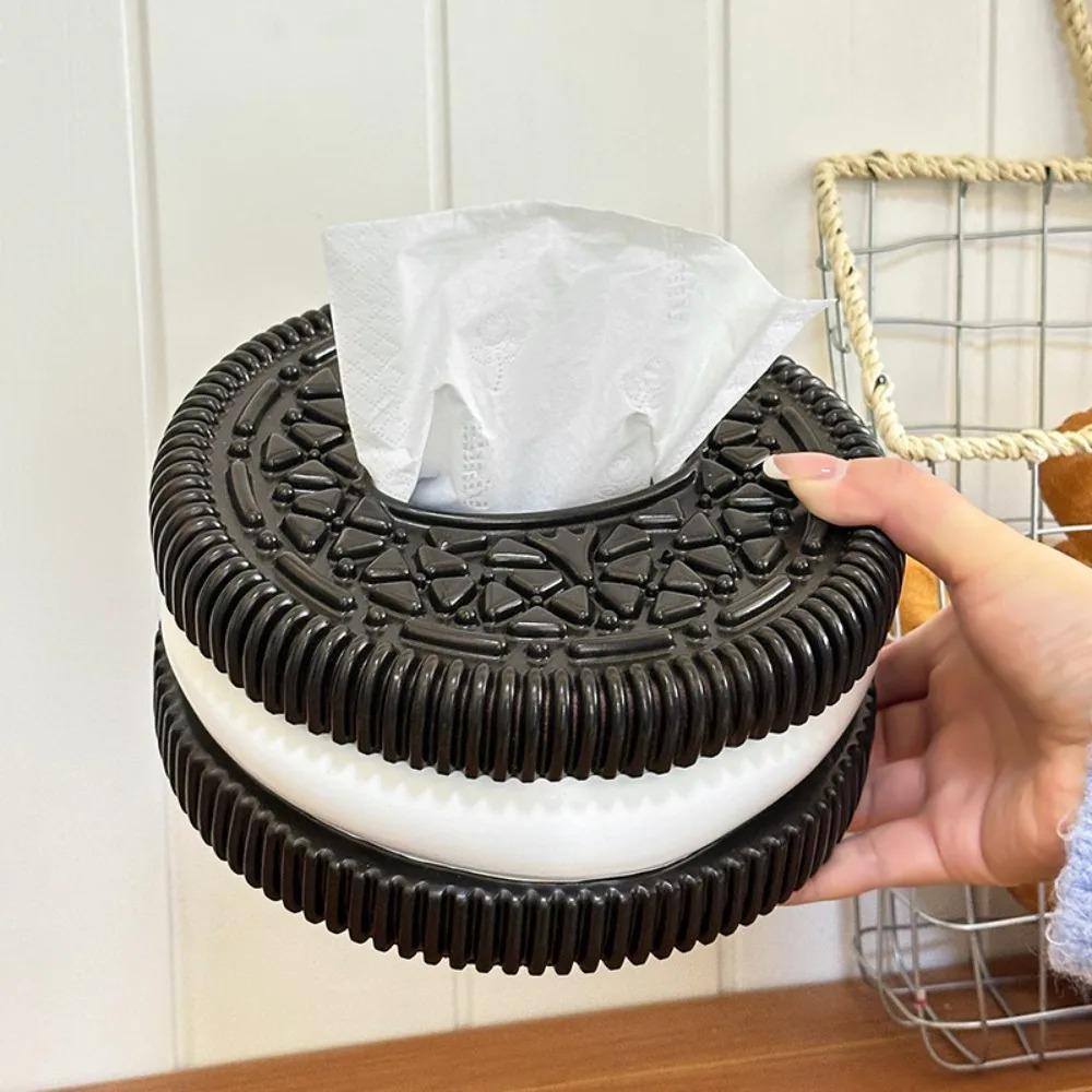 Minimalist Oreo Paper Box Creative Home Decor Living Room Bedroom Desktop Tissue Holder High End Decorative Accessory