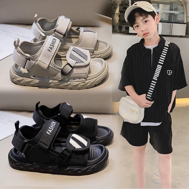 Boys Treading Water Super Soft-soled Open-toed Sandals 2025 Summer New Trendy Children's Lightweight Beach Shoes Girls Shoes