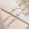 Europese & Amerikaanse DIY Multi-Hanger Roestvrijstalen Ketting met Gepersonaliseerd Ontwerp - Lange Sleutelbeenketting