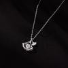 Micro-set Zircon Moissanite Leaf Necklace Fashion Commute Jewelry
