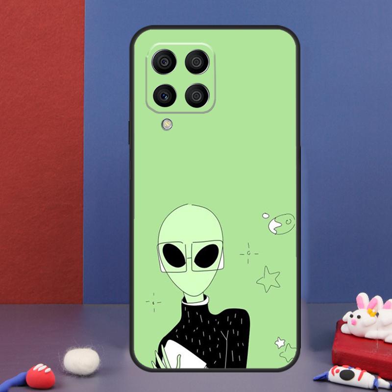 Cartoon Alien Case For Samsung Galaxy M32 M52 M12 M16 M14 M54 M13 M33 M53 M56 M36 M31 M11 M35 M55 M15 M06