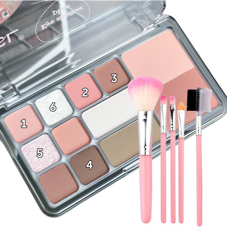 Mgl Twelve Color Low Saturation Pink Eyeshadow Palette For Daily Commute