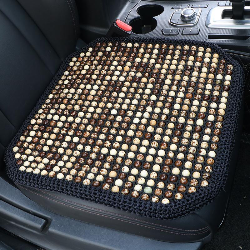 Breathable Bodhi Seed Car Seat Cushion - Universal 3-Piece Set for All Seasons and Office Use