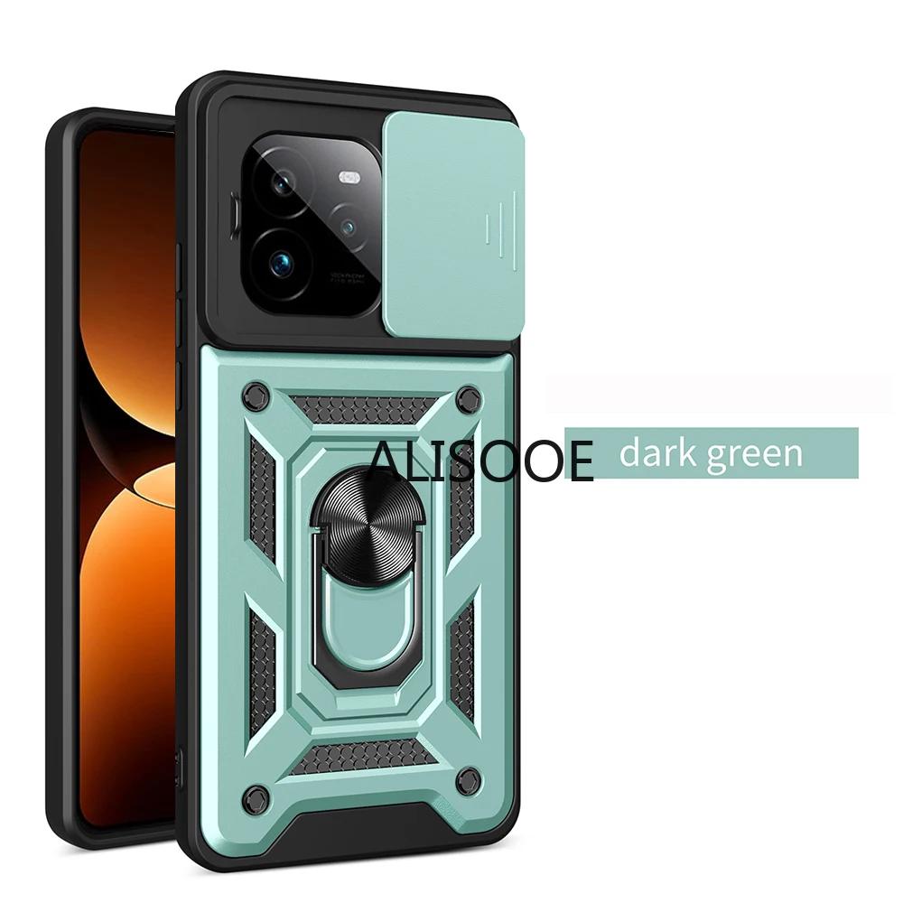 Przesuń Osłonę Aparatu Armor Capa Do Etui Realme GT 7 Pro Pierścień Stojak Ochrona Tylna Pokrywa dla Realme GT7 Pro Wstrząsoodporny Funda