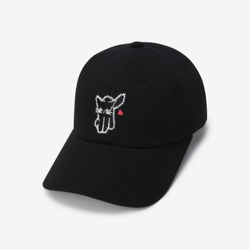 LUVM MITCHI COTTON BALL CAP 1_BLACK
