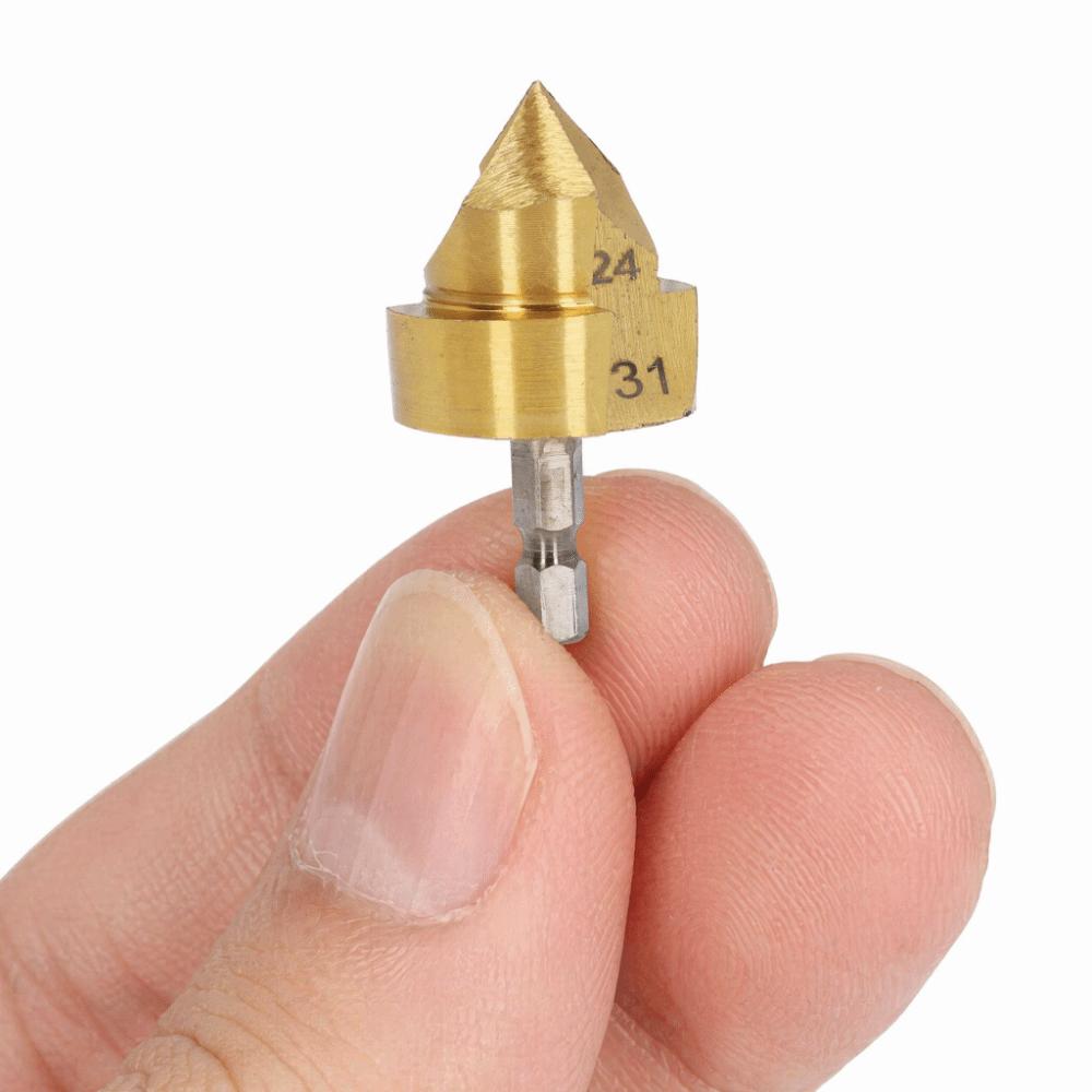 24-31mm Blade Diameter Stepped Drill Bit Hex Shank Core Drill Bit Plumbing Repair