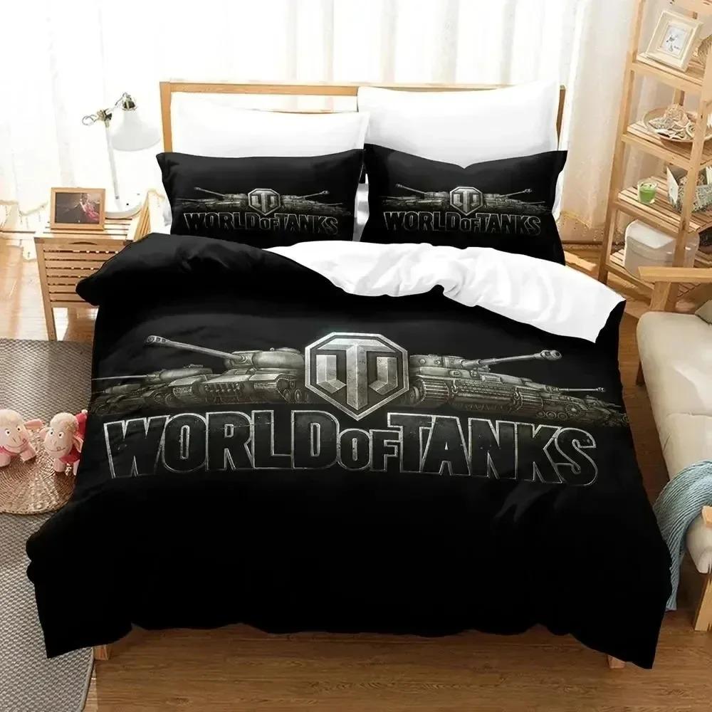 Comforter Game World Of Tanks Bedding Set 3D Printed Suitable For Bedroom Kids Home Textile