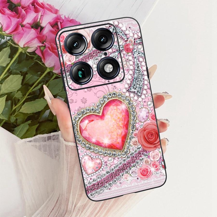 For Motorola Signature 5G Fashion Style Elegant Painted Phone Casing Cover Moto X70 Air Pro Soft Silicone Black TPU Case