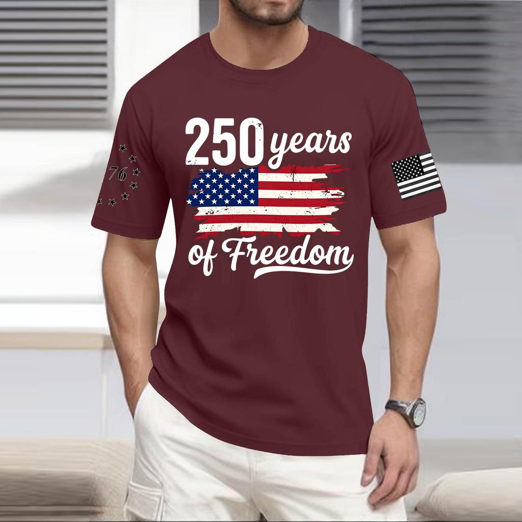 Men's Casual Round Neck Lightweight Short-Sleeve Top