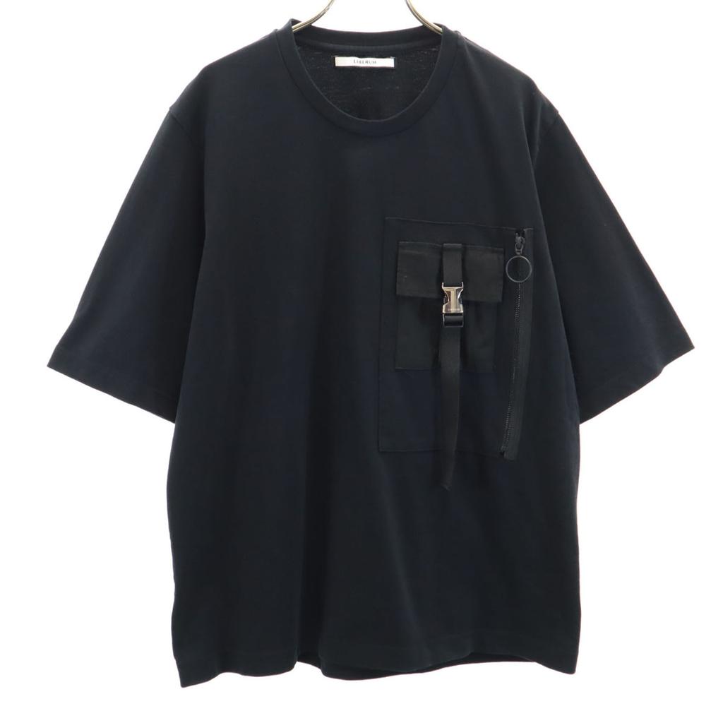 LIBERUM made in Japan Short sleeve EX.TACTICAL T-shirt 2 black Poke T Men's Used