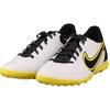 Nike Tiempo Legend 9 Club TF Hvit Yellow Strike Herre Sneakers Svart Dark-Smoke-Grey DA1193-107