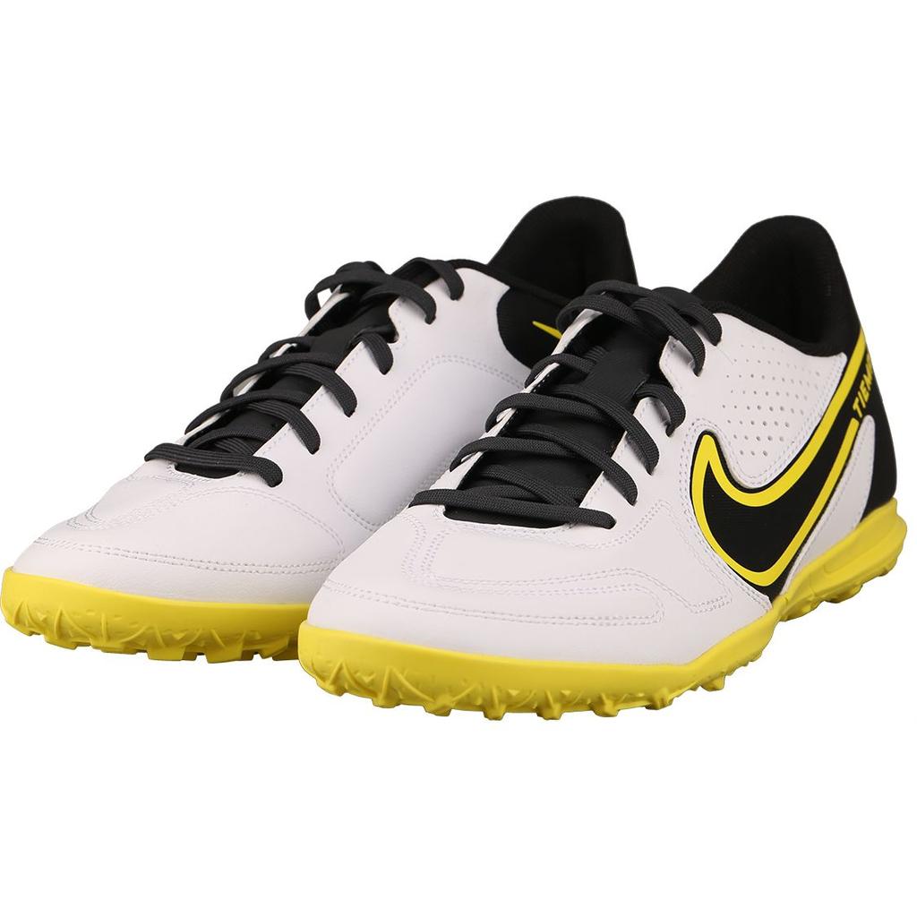 Nike Tiempo Legend 9 Club TF Hvit Yellow Strike Herre Sneakers Svart Dark-Smoke-Grey DA1193-107
