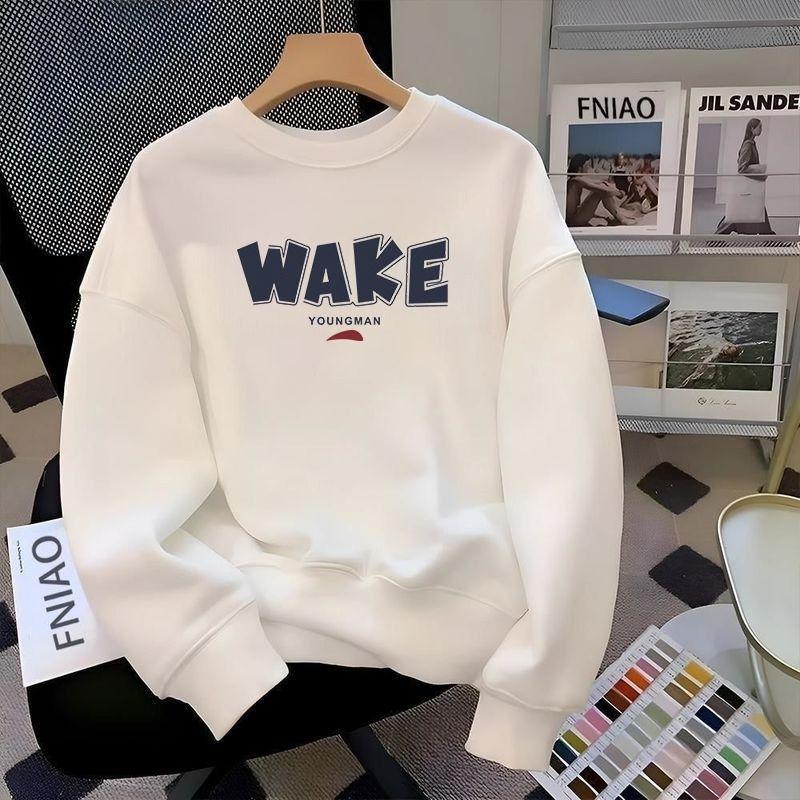 

Heavy Cotton Sweater Men S Autumn Round Neck Fashion Handsome Trend Design Sense American Versatile Hat-Free Youth Top M