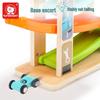 Te Bao'er Wooden Slide Track Car Set for Baby Boys - Educational Toy