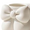 3D Printed Bow Pen Holder for Desk Multifunctional Makeup Brush Storage Container Cute Vanity Organizer for Office Supplies