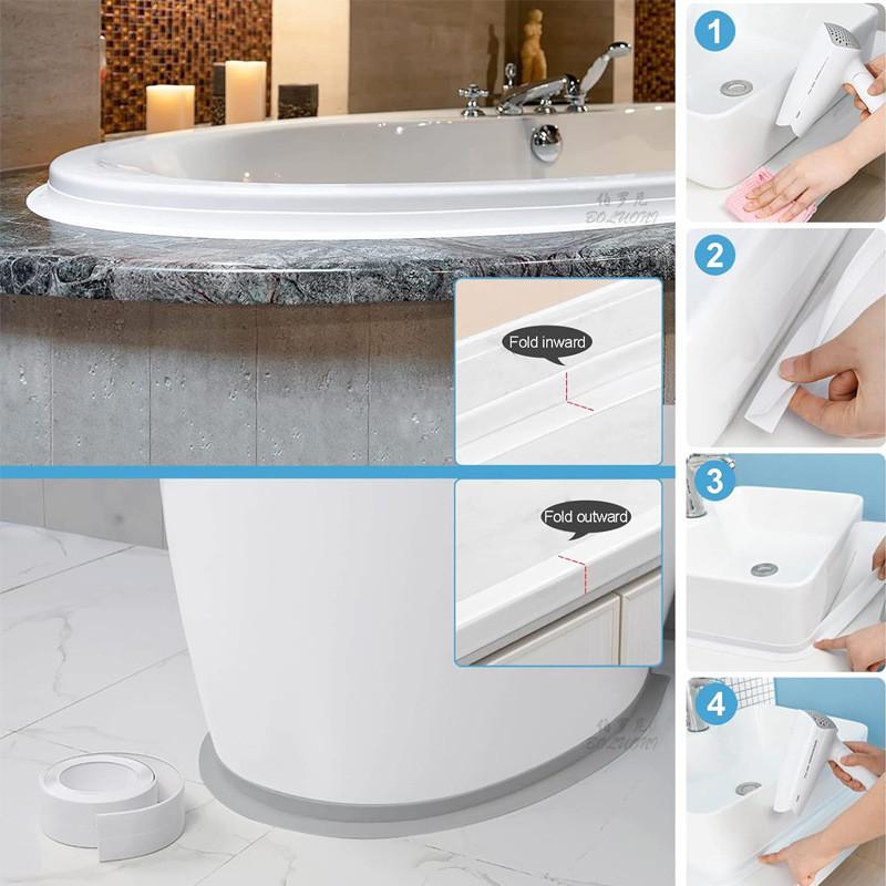Wasserdichtes PVC-Küchendichtungsband für Kanten und Fugen mit Schimmelschutz für Bad und Balkon
