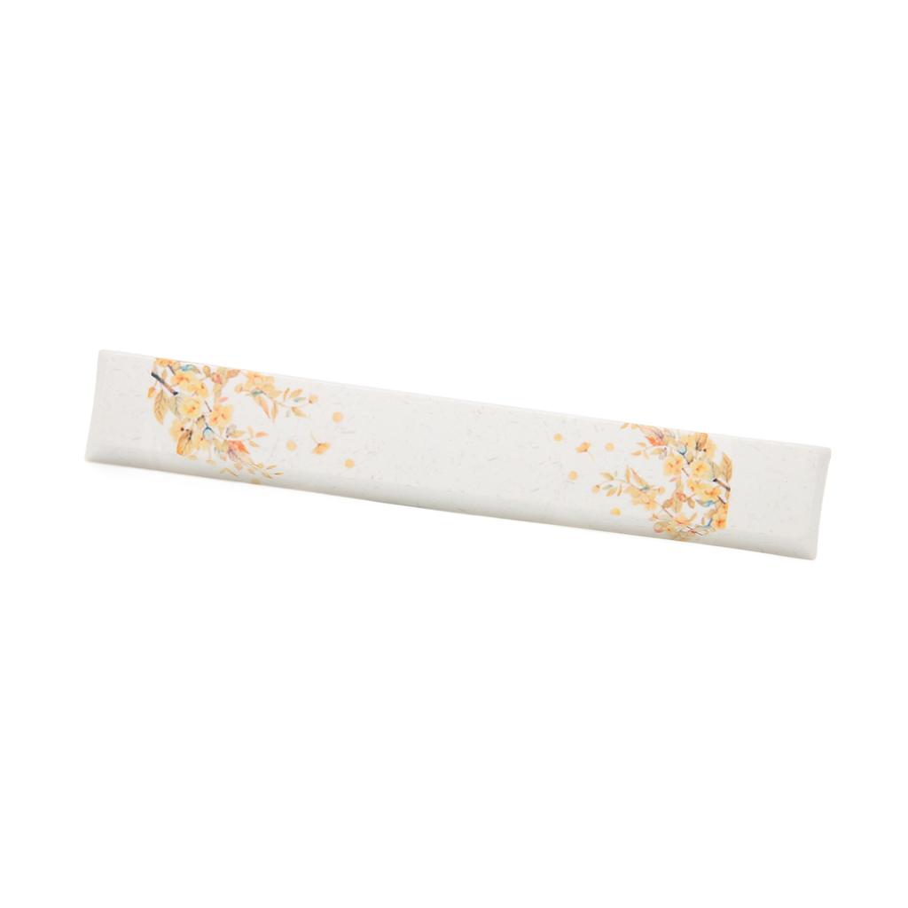 Spacebar Keycap PBT Yellow Flower Pattern DIY Universal Mechanical Keyboard Replacement Accessories
