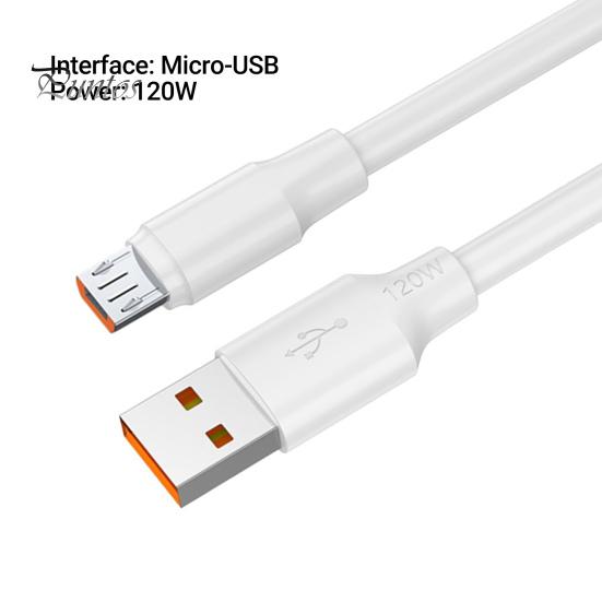 Datenkabel Hochstrom-Schnellladekabel 120W Micro-USB-Handy-Ladekabel Datenkabel für das Büro