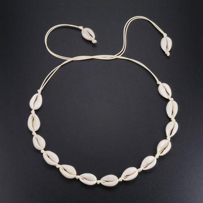 Collier Coquillage Femme Été Plage Choker Corde Bohème Perles Collier Accessoires Bijoux