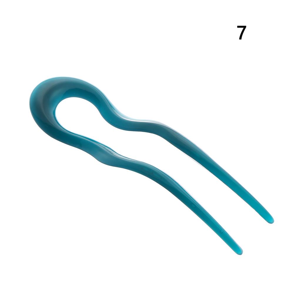 Retro Style U Shaped Hairpin Curved Hair Stick Shell Hair Pin Metal Hair Pin Fork Sticks Pins Women Girls Gift Hair Styling Tool