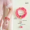 Bracciale Topazio Crema Radice di Bodhi: Perline buddiste unisex a doppio cerchio con motivi di abaco e loto