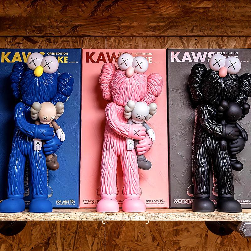 Kaws Semi-Dissected Bear Figure Ornament - Trendy Decorative Toy for Living Room Collection Gift