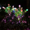 Gardenia Flower Solar Artificial Flower Light Realistic Multi-Color Changing Waterproof Landscape Lamp Colorful Light