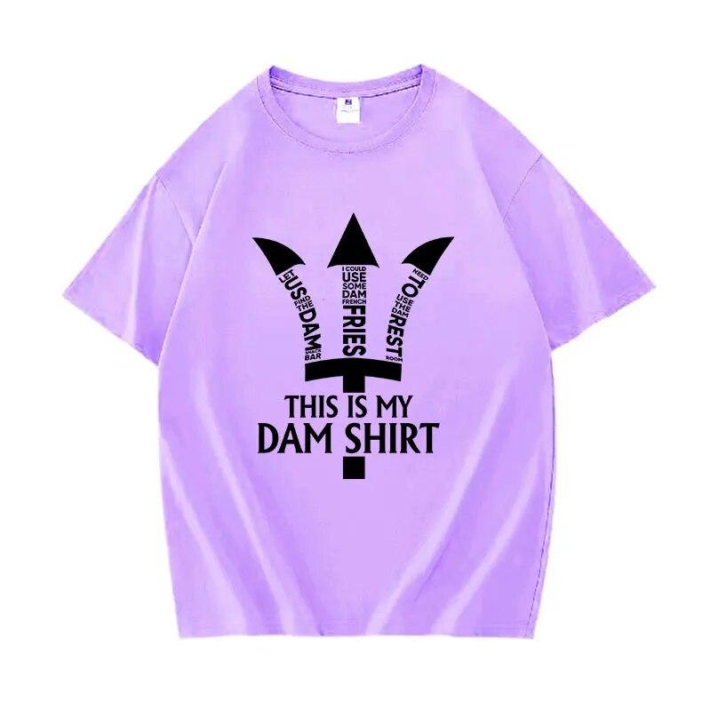 This Is My DAM Percy Jackson Graphic T Shirt Unisex Fashion O-Neck Clothing T-shirts Unisex Casual 100% Cotton Oversized T-shirt