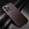 Coque de protection - PROSHOP - iPhone 13 ProMax - Semi-rigide - Fibre de Carbone - Marron