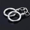 Polished Shining Stainless Steel Oval Wrist Ankle Cuffs Restraint Slave Handcuff Chain Connected Bracelet Bondage  Adult Toy