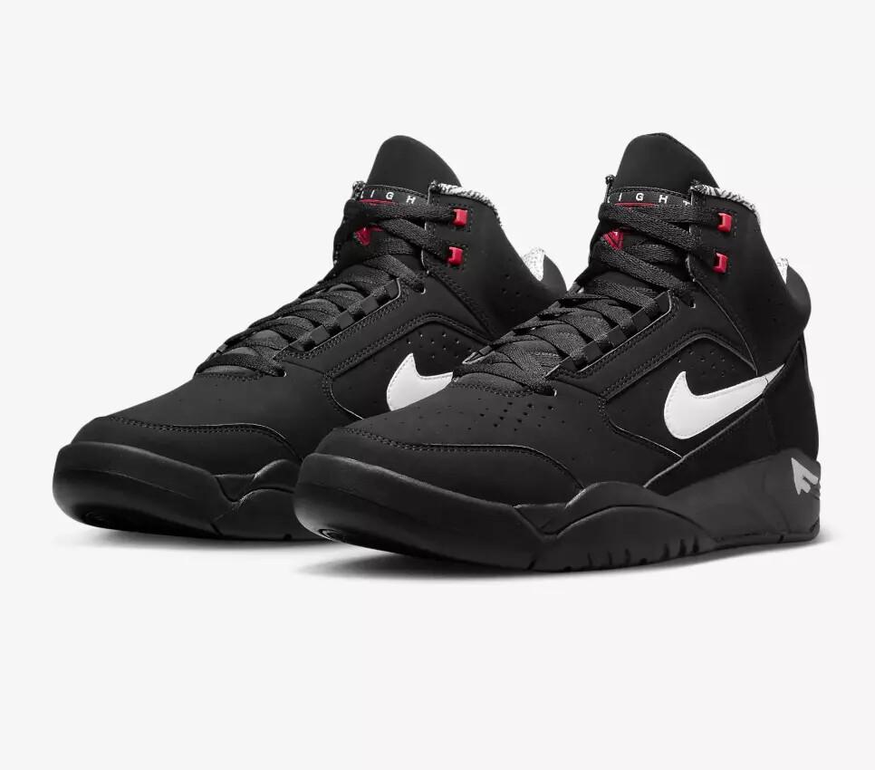 Nike Air Flight Lite Mid "Siyah/Kırmızı" Basketbol DQ7687-003 Erkek Yeni Beden