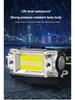 Mini Dual COB Headlamp Sensor Hat Clip Headlight 5 Lighting Modes Outdoor Camping Hunting Flashlight Induction Head Lamps