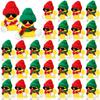 12/24/48 Set Christmas Rubber Ducks Showers Accessories Jeep Toys For Kids Christmas Party Favors