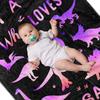 Pink Purple Cartoon Dinosaur Pattern Blanket Flannel Soft Comfortable Home Blanket Blanket Birthday Gift