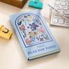 Hardcover Retro Trendy Print Notebook: Creative Small Fresh Design with Hot Stamping, Student Calendar & Gift Options
