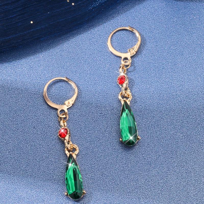 Fashion Classic Elegant Women's Hayao Miyazaki Anime Howl's Moving Castle Earrings Red Beads Christmas Ornaments Gift