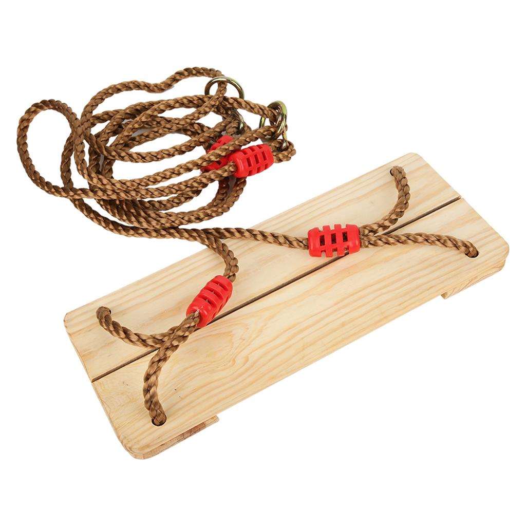 Adult Children Wooden Swing Hanging Seat Amusement Equipment Accessory for Indoor outdoor
