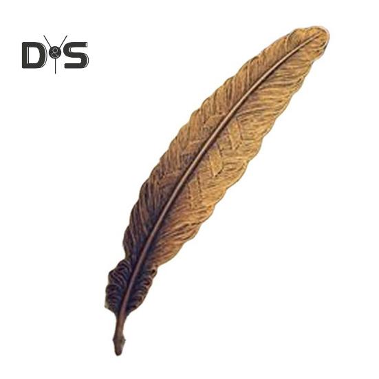 Lesezeichen mit Federn, chinesischer Stil, Metall-Lesezeichen, Seite, Retro-Handwerk, Glanz-Design, bedeutungsvolles Lesen, DIY-Geschenk für Zuhause, Schule, Büro