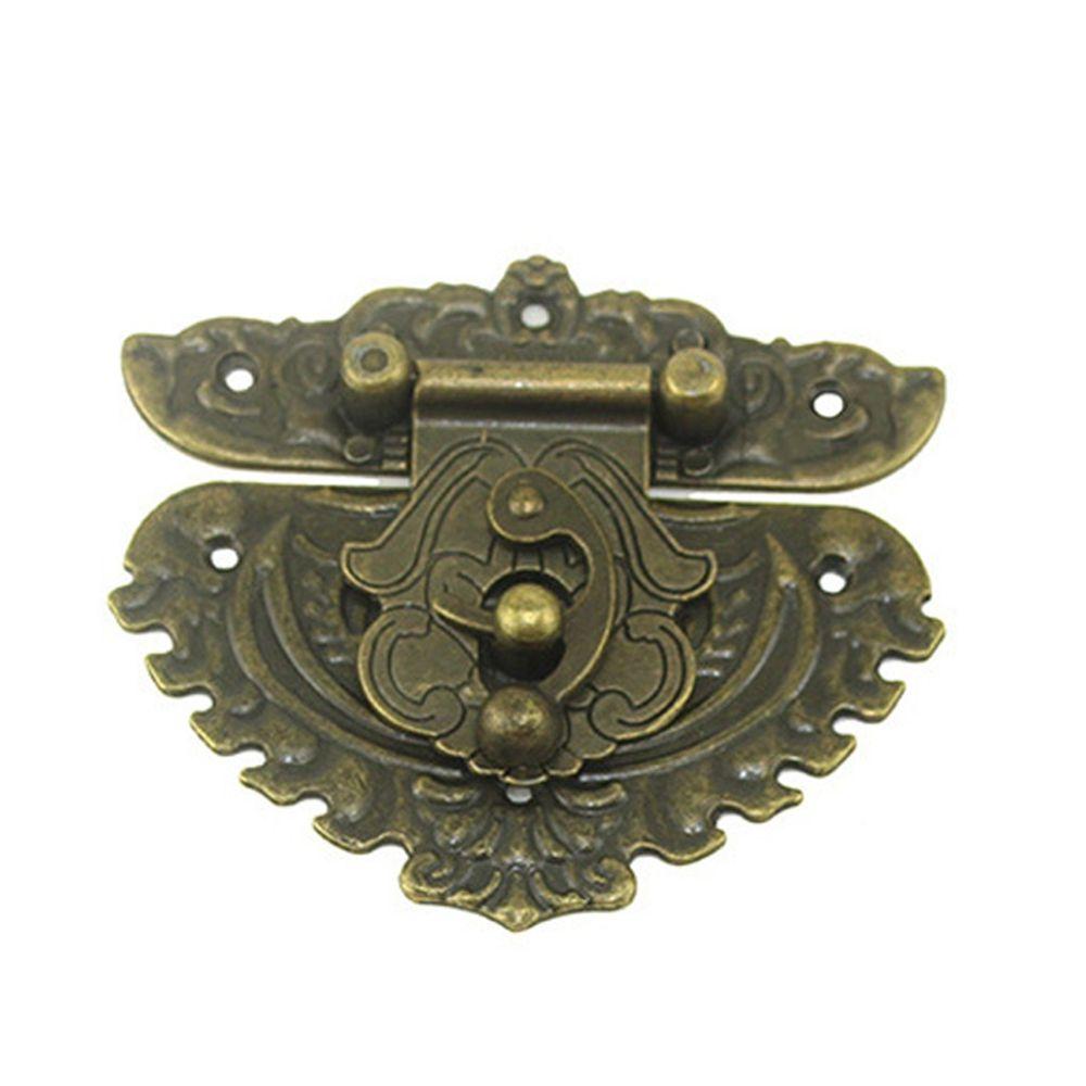 Jewelry Box Hardware Decorate Brass Household Gift Box Furniture  Lock Clasp Lock Buckle Hasps