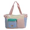 Contrasting travel bags can be expanded, lightweight sports bags, high-value large-capacity fitness bags, travel duffel bags, women